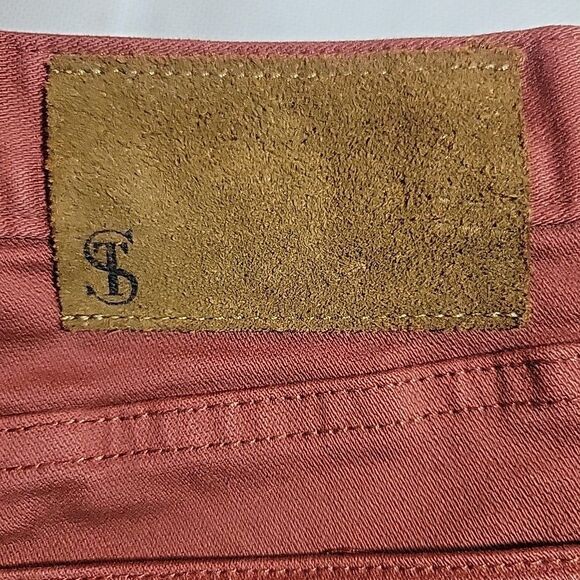 Todd Snyder Jeans Mens 32x34 Rust Red Slim Fit 5 Pocket Stretch Denim Pants NYC - Picture 8 of 11